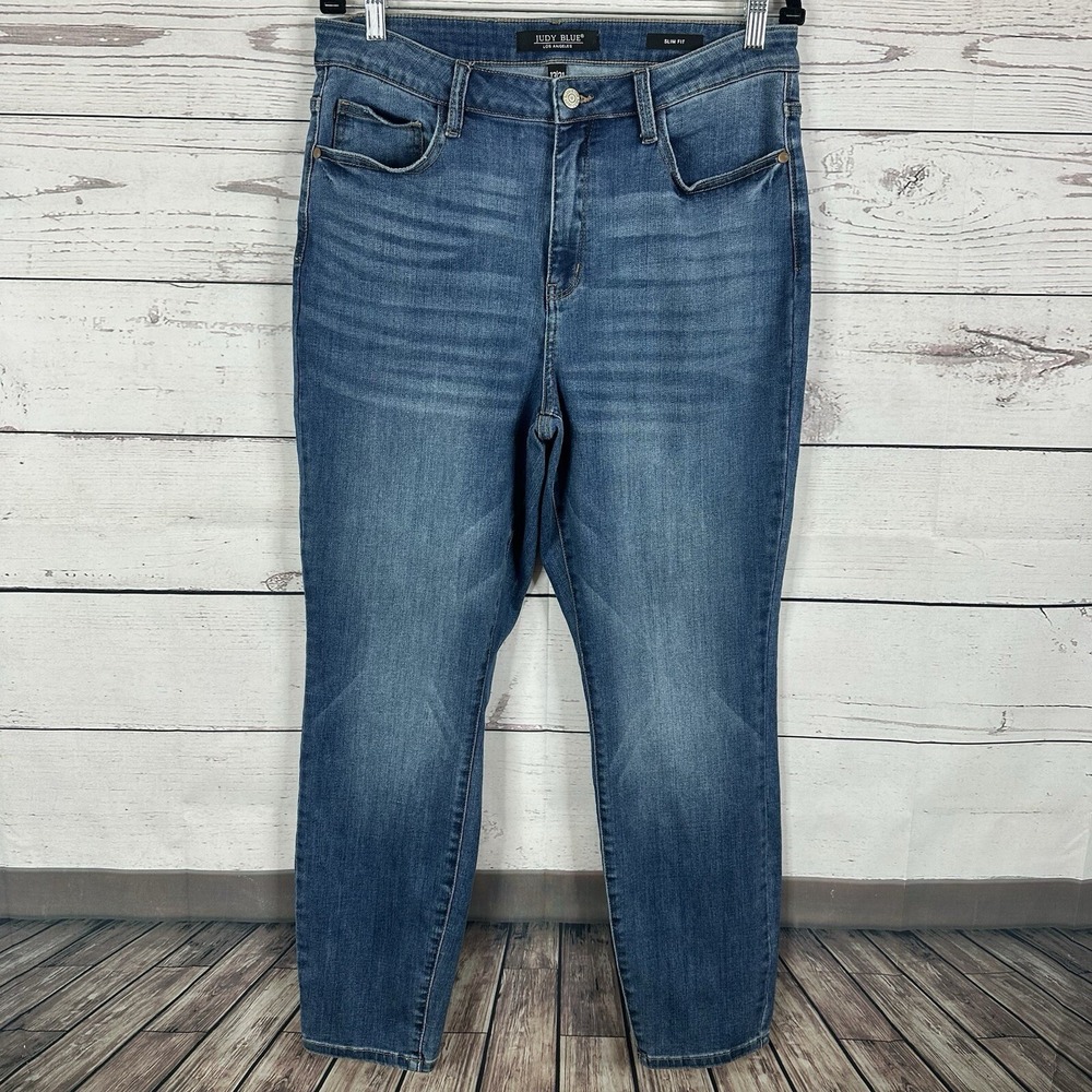 Judy Blue Jeans‎ Womens 31 Blue Slim Fit High Rise Casual Comfort Stretch